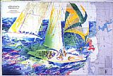 Leroy Neiman America's Cup Australia painting